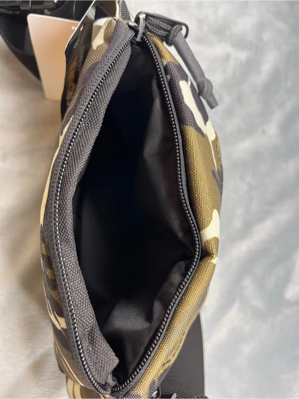 Jordan Olive Camo Belt Bag with Black Strap